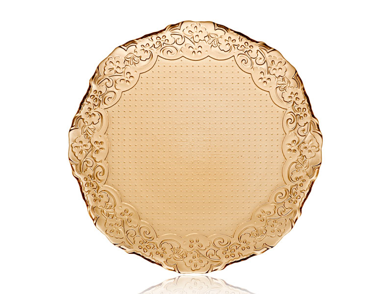 6 LI DANTEL LUSTER AMBER TABAK 32,5CM