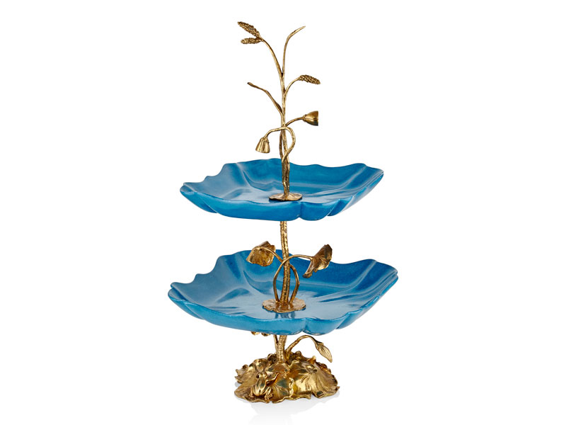 MAVI-ALTIN 2 KATLI SERVIS 36x36x74 CM