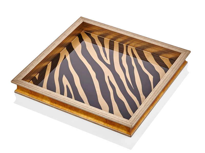 TEPSI KARE ZEBRA DESEN 42x42 CM