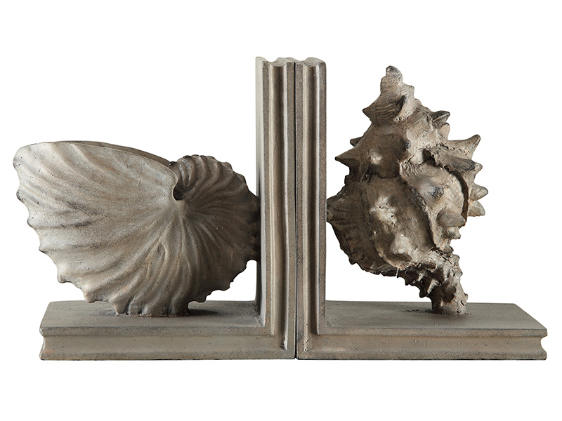 COASTAL SHEEL BOOKENDS 18 CM (1)