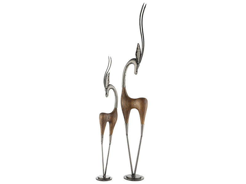 GAZELLE STATUES 2 LI SET 89x125 CM