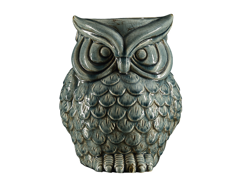 SOFT BLUE OWL CONTAINER 25 CM (1)