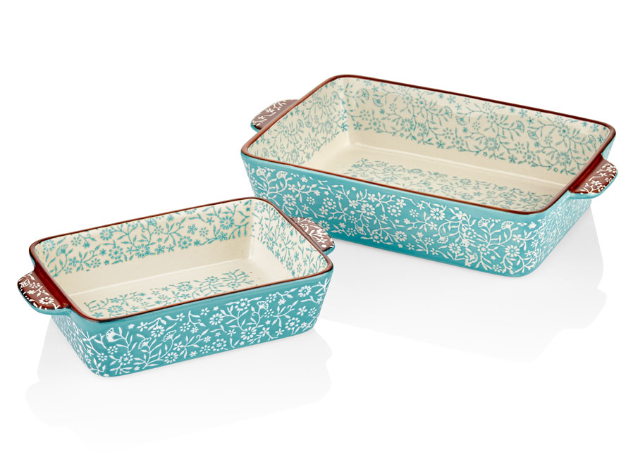 TURQUOISE 2 RECTANGULAR CAKE MOLD 21-27x13-17x4-5 CM (4)