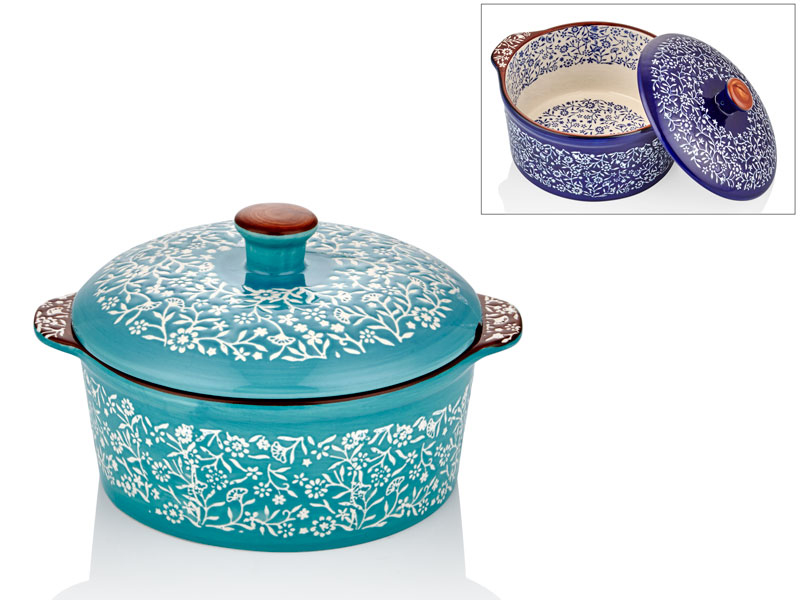 TURQUOISE MEDIUM SAUCE POT 19x16x7 CM (12)